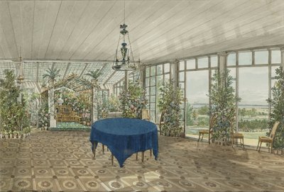 Vinterhage i Pavlino Estate of Vielgorsky, 1834 av Karl Ivanovich Kolmann