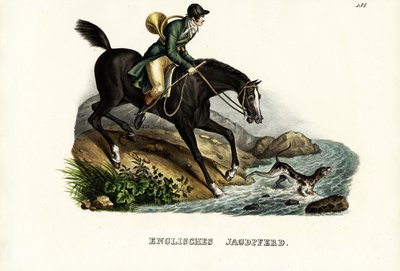 Engelsk jegerhest, 1824 av Karl Joseph Brodtmann