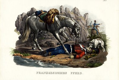 Fransk hest, 1824 av Karl Joseph Brodtmann