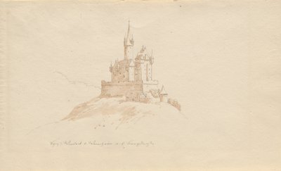 Castle Windeck f. Weinhelm a. dvs. fjellvei av Karl Julius Von Leypold