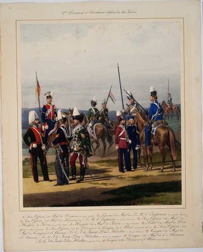 Den andre garde kavaleridivisjon, 1867 av Karl Karlovich Piratsky