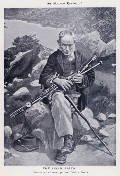 The Irish Piper (s/hvitt bilde) av Karl Karlovich Piratsky