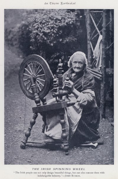 The Irish Spinning Wheel (s/hvitt bilde) av Karl Karlovich Piratsky