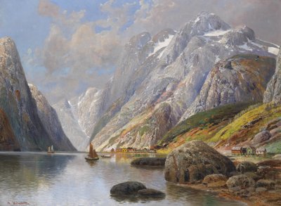 Fjordlandschaft av Karl Kaufmann