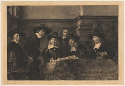 The Staalmeesters, etter Rembrandt av Karl Köpping