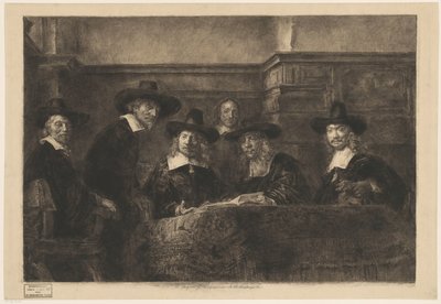 The Staalmeesters, etter Rembrandt. av Karl Köpping