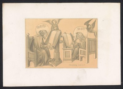 Evangelistene Matteus og Marcus Design og studier av en nederlandsk mester fra 1400-tallet. Århundre. Basert på originalene oppbevart i det kongelige bibliotek i Berlin (serietittel) av Karl Palzow