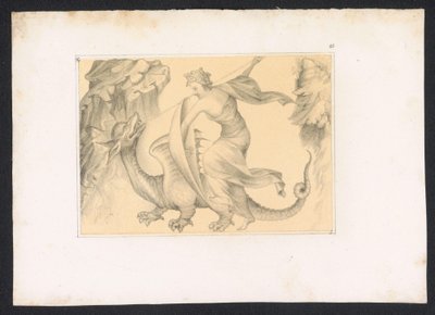 Gevecht mellom drak en kvinne Design og studier av en nederlandsk mester fra 1400-tallet. Århundre. Basert på originalene oppbevart i det kongelige bibliotek i Berlin (serietittel) av Karl Palzow
