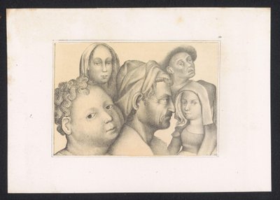 Vijf figurer Design og studier av en nederlandsk mester fra 1400-tallet. Århundre. Basert på originalene oppbevart i det kongelige bibliotek i Berlin (serietittel) av Karl Palzow