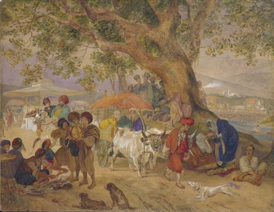 Sweet Water Springs nær Konstantinopel, 1849 av Karl Pavlovich Bryullov