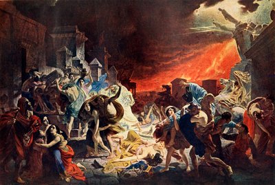 Ødeleggelsen av Pompeii, 1833, 1939. av Karl Pavlovich Bryullov