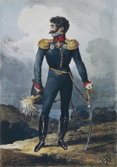 Portrett av prins Valerian Grigoryevich Madatov 1782-1829, 1822 av Karl Pavlovich Bryullov