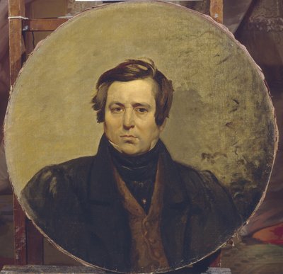 Portrett av forfatteren Vasily Ivanovich Orlov 1792-1860, 1836 av Karl Pavlovich Bryullov