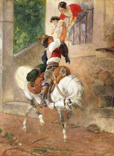 Hjemkomsten av en romersk hyrde, 1851-1852. av Karl Pavlovich Bryullov