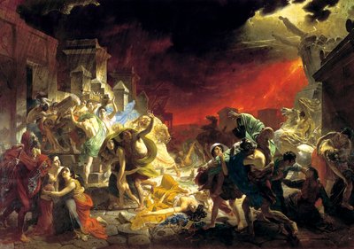 Den siste dagen i Pompeii av Karl Pavlovich Bryullov