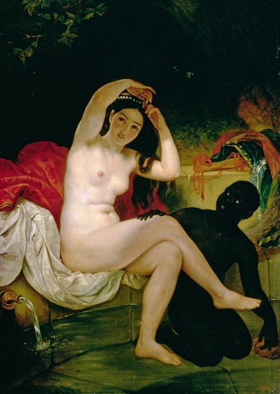 Virsavia, eller badende med en negerslave (olje på lerret) av Karl Pavlovich Bryullov