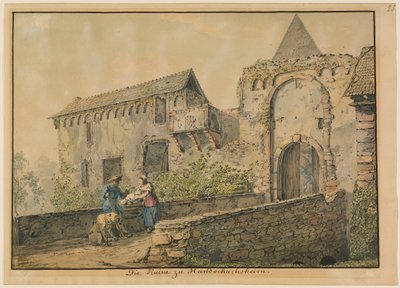 Ruin av Tiefburg ved Handschuhsheim av Carl Philipp Fohr