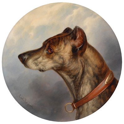 Hundeportrait av Karl Reichert