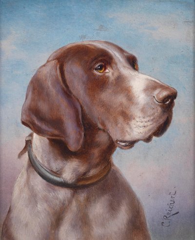 Hundeportrait av Karl Reichert