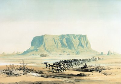 Utsikt over Barkal-fjellet av Karl Richard Lepsius