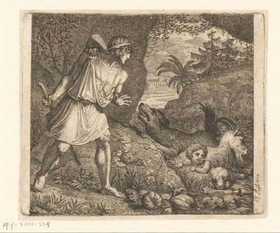 Jupiter og geiten Amalthea Ideas (serietittel) av Karl Russ