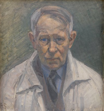 Selvportrett av Karl Schou