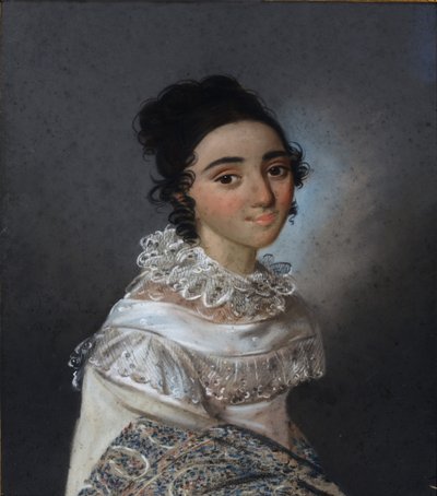 Portrett av Yekaterina Emmanuilovna Abamelik-Lazareva 1806-1880, født Manuk-Bey, 1820 av Karl Wilhelm Bardou