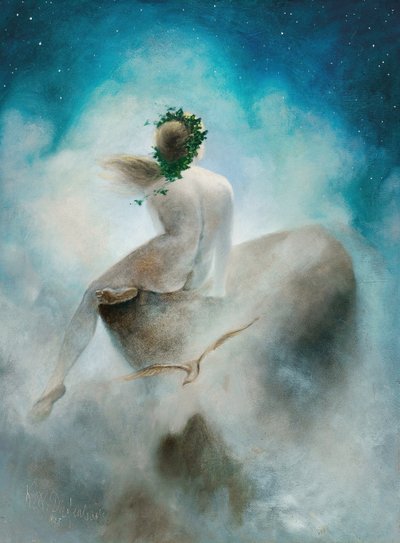 Spørsmål til stjernene, 1895. av Karl Wilhelm Diefenbach