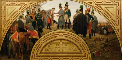 Slaget ved Leipzig 1813 av Karl von Blaas