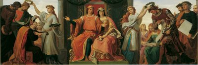Leopold the Glorious som beskytter av kunst og vitenskap av Karl von Blaas