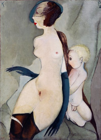 ""Madone de la rue Marijas a Riga, Lettonie"" (Madonna of Marijas Street) Peinture de Karlis Padegs (1911-1940) - 1932 - Olje på lerret Dim 94x68 cm Statens kunstmuseum i Latvia, Riga av Karlis Padegs