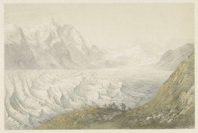 Pasterze-breen nær Heiligenblut Pastirene på Heyligen Blut av Karoly Lajos Libay