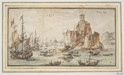 Havnescene av Kasper van Eyck