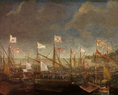 Middelhavslandskap med bysser av Kasper van Eyck