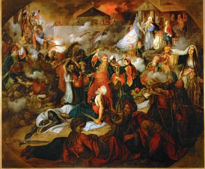 Erobringen av Beograd i 1806 (olje på lerret) av Katarina Ivanovic