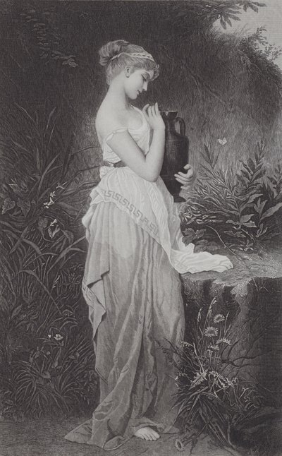 Psyche and Vase (gravering) av Kate Gray