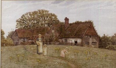 Innsamling av vårblomster av Kate Greenaway
