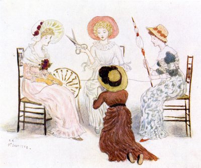 "Kate Greenaway før skjebnene" av Kate Greenaway