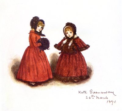 "Ut på tur" av Kate Greenaway. av Kate Greenaway