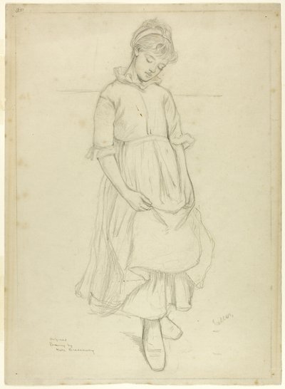 Stående jente av Kate Greenaway