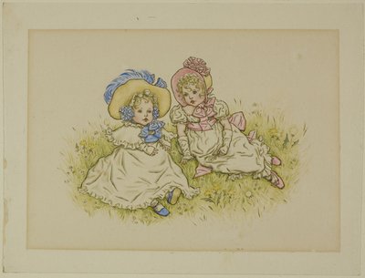 To små jenter med panser av Kate Greenaway
