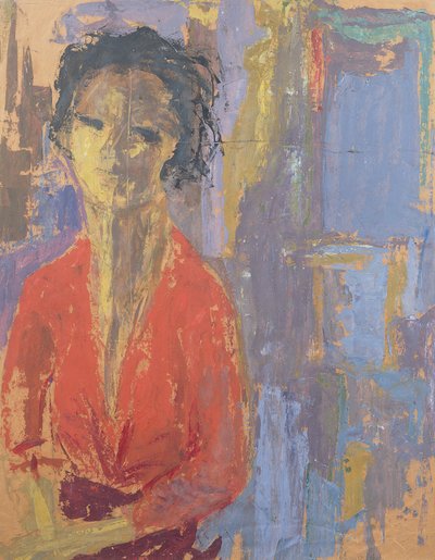Pensive Calm (olje på papir) av Kate Yates