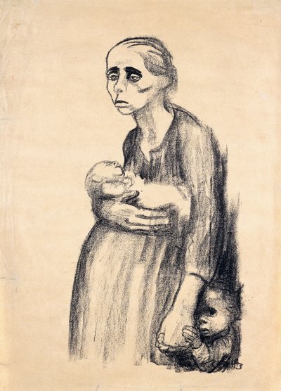 Plakat mot paragraf 218, 1924 av Käthe Kollwitz