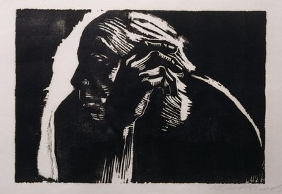 selvportrett; Selvportrett, 1924 av Käthe Kollwitz