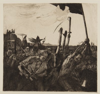 Opprøret, 1899 av Käthe Kollwitz