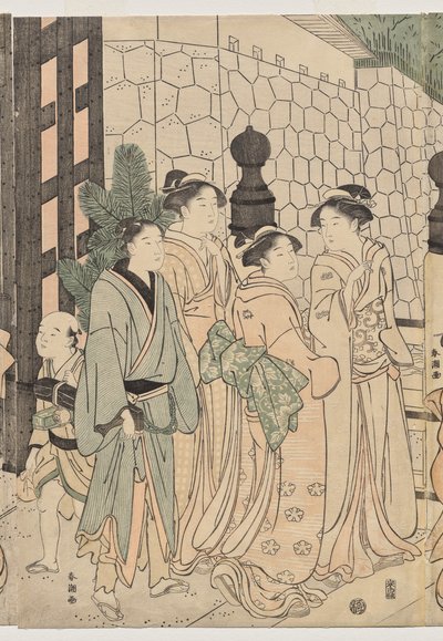Tusen høster, ti tusen år på Tokiwa-broen av Katsukawa Shuncho
