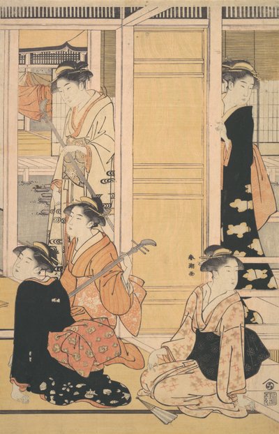 Innvendig utsikt, ca. 1788. av Katsukawa Shuncho