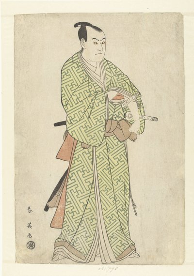 Skuespillerportrett av Sawamura Sojuro III i rollen som Kakogawa Honzo av Katsukawa Shunei