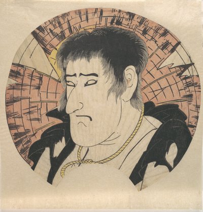 Leder for en uidentifisert skuespiller som landsmann i Rags, ca. 1793. av Katsukawa Shun