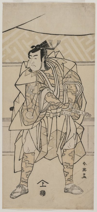 Ichikawa Monnosuke Good As A Samurai av Katsukawa Shunei